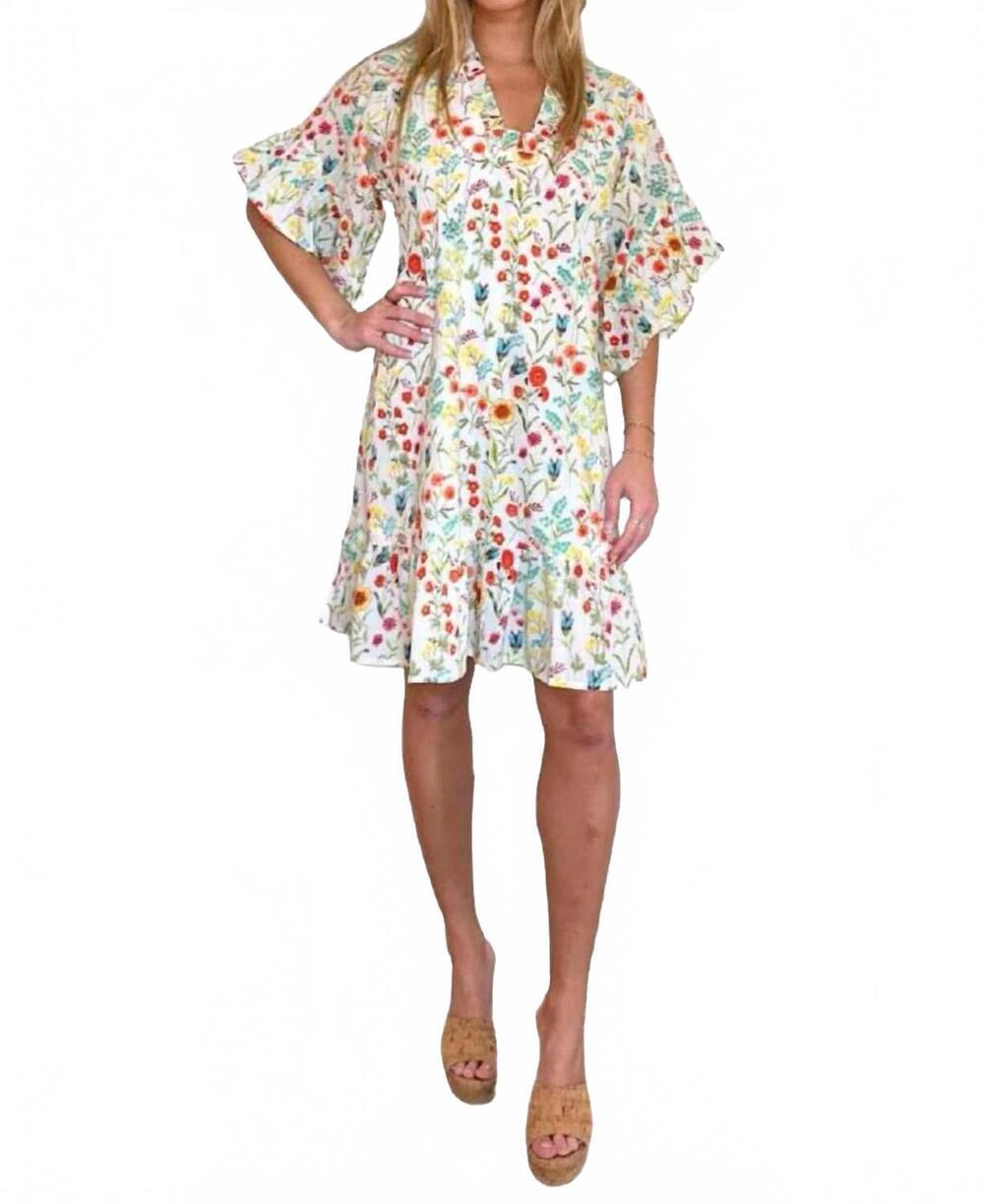 NEW FITZROY & WILLA soleil mini dress in ditsy floral
